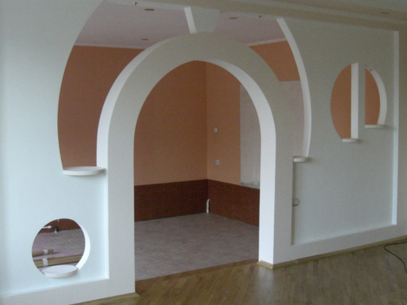  Использование арок в разных комнатах