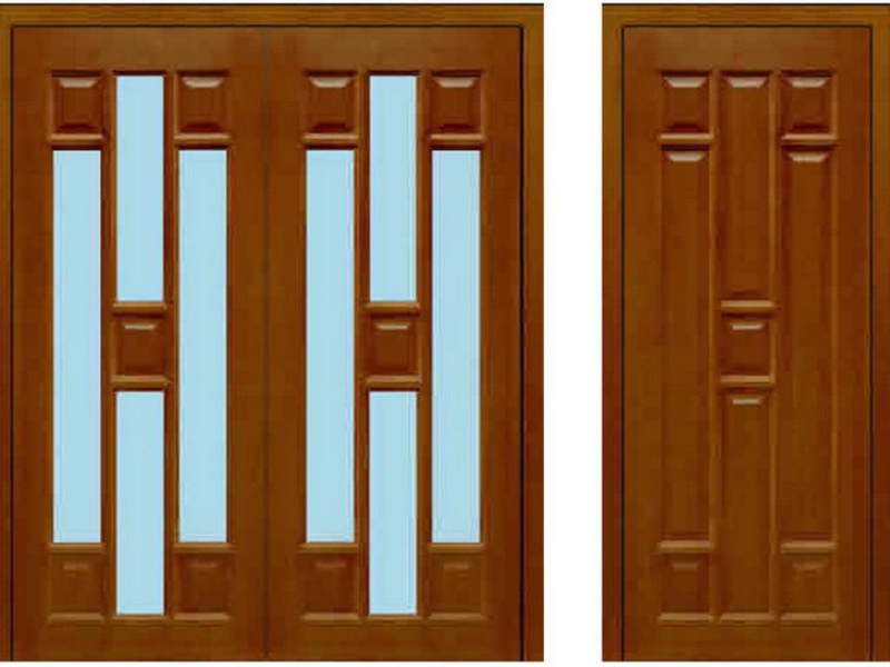 Дизайнерские решения для деревянных дверей поражают воорбажение.